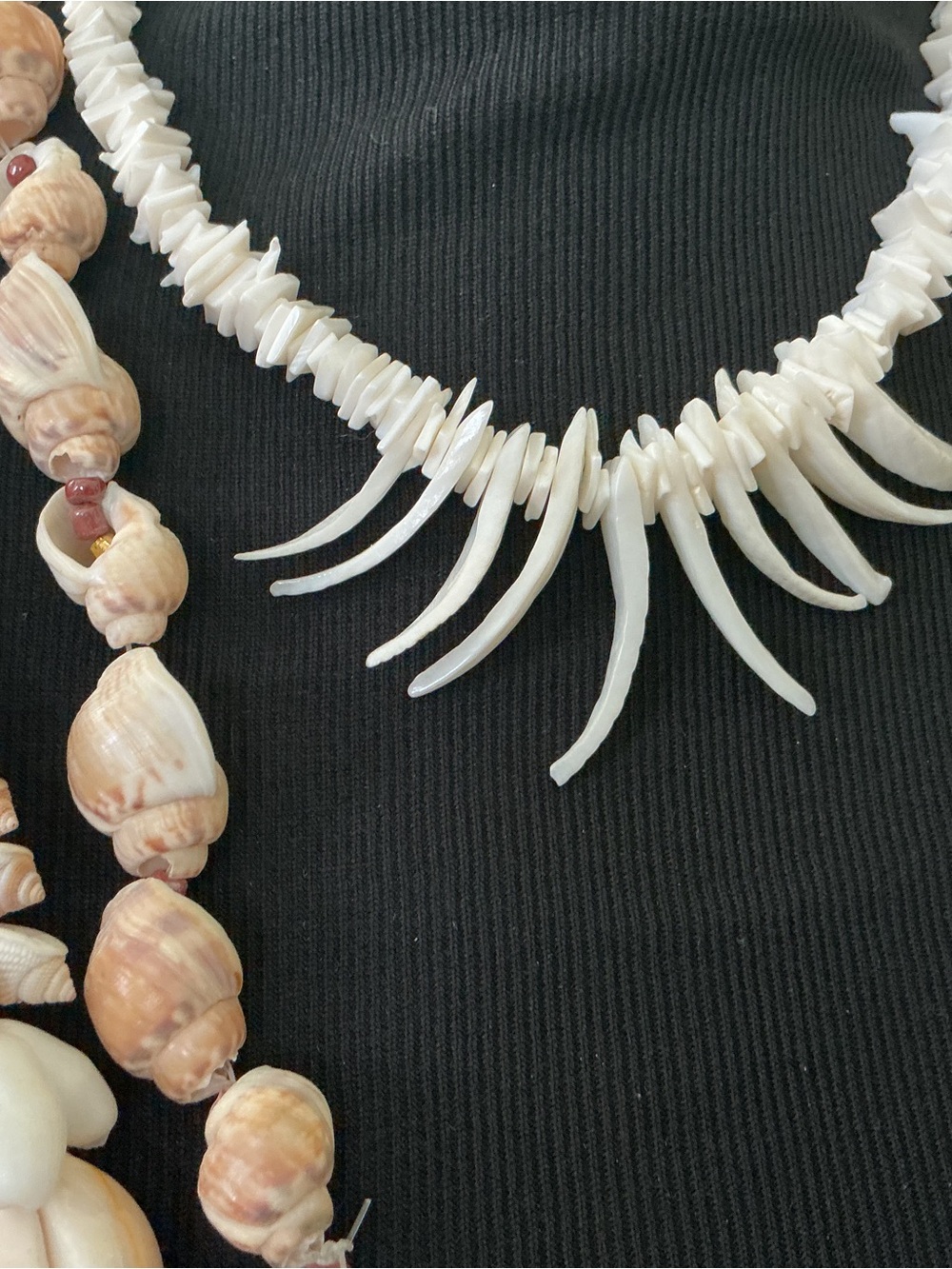 3-Piece Natural Shell Necklaces Set - Picture 2 of 5